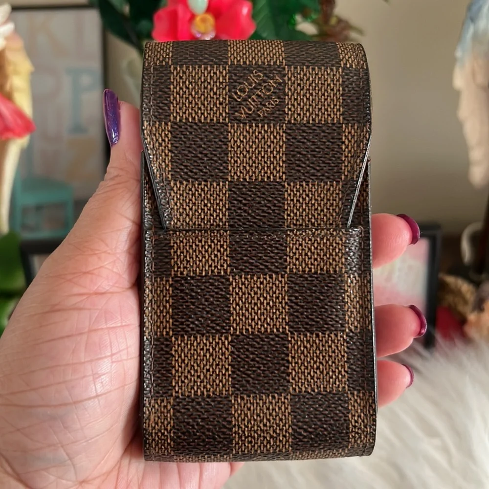 Louis Vuitton Damier Ebene Cigarette Case or lipstick case. Date Code CT0093 - Picture 4 of 15